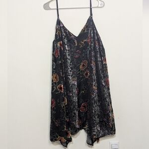 Anthropologie Eri + Ali Women's Medium Pieced Velvet Swing Dress